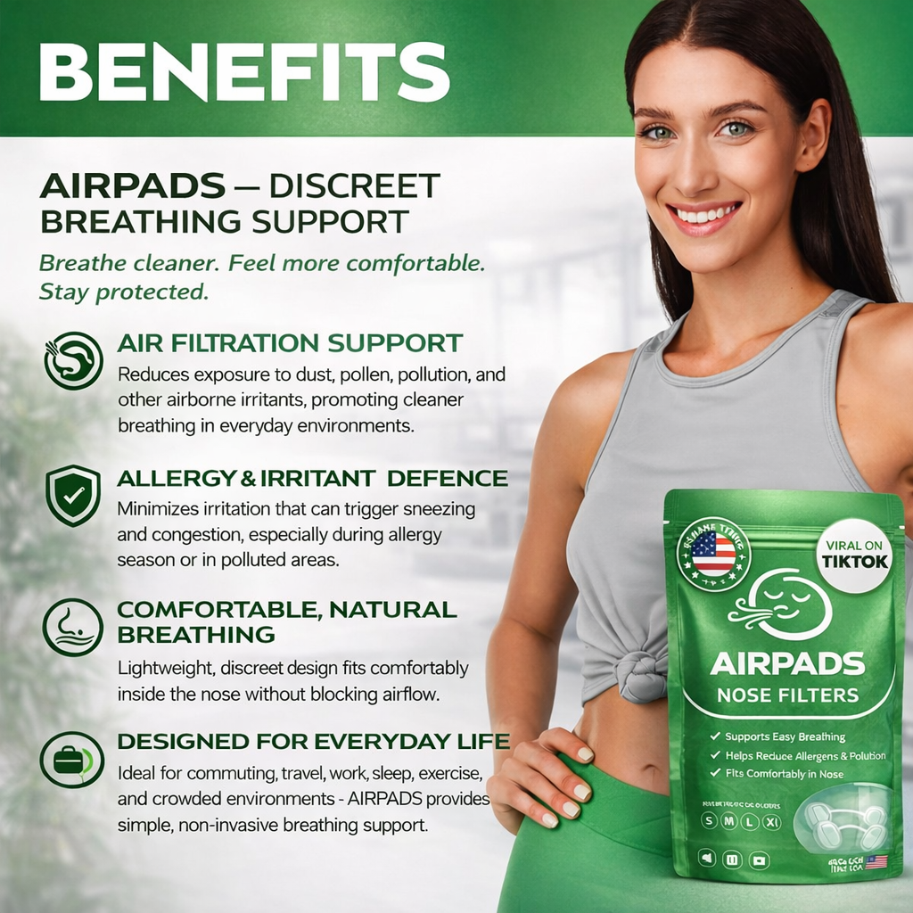 AIRPADS™ - Nose Filters — Breathe Cleaner. Feel More Balanced. Naturally.