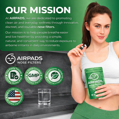AIRPADS™ - Nose Filters — Breathe Cleaner. Feel More Balanced. Naturally.